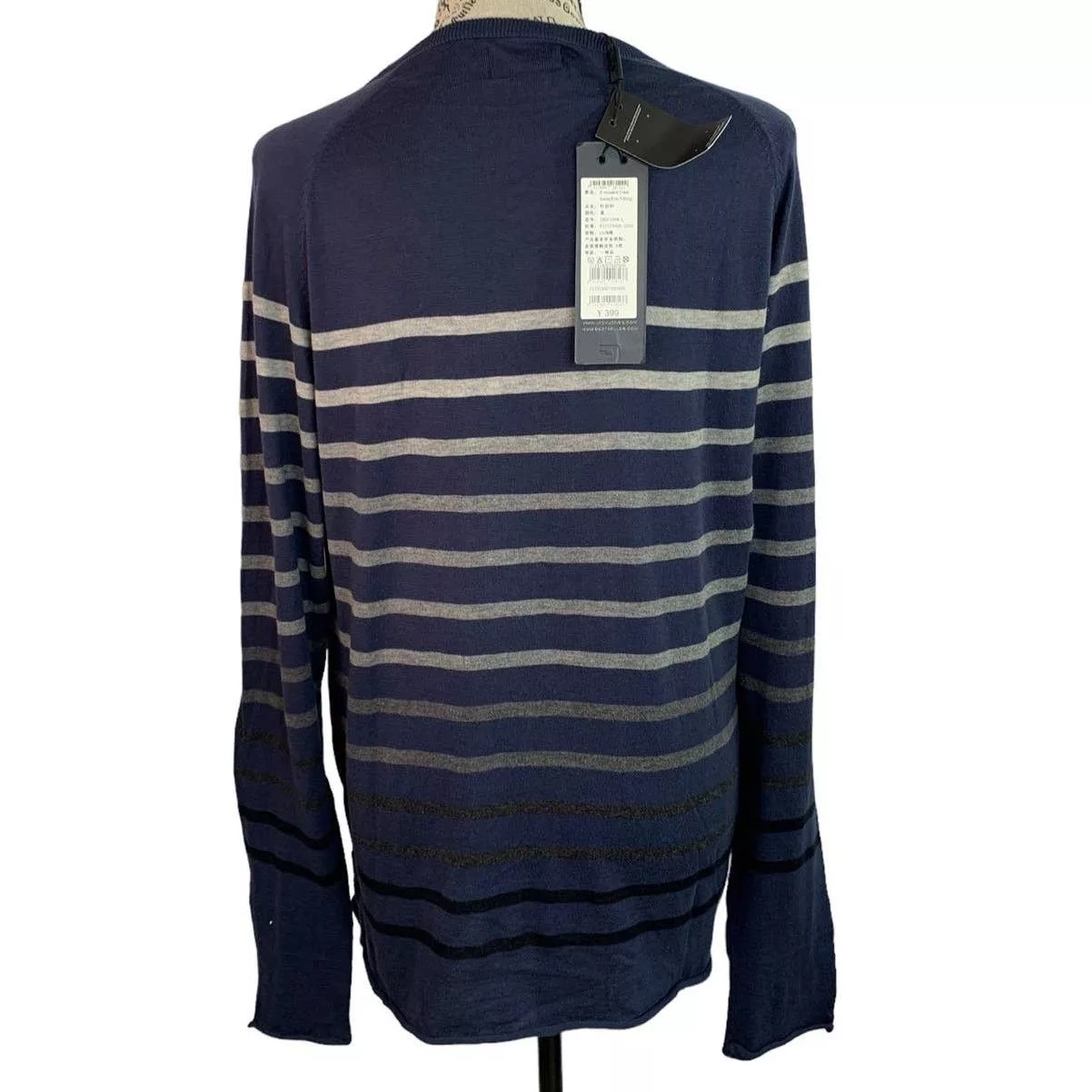 Jack & Jones Sweaters Knitwear Jack & Jones Sweater Men's L Pullover Crew Neck Slim Fit NEW Blue