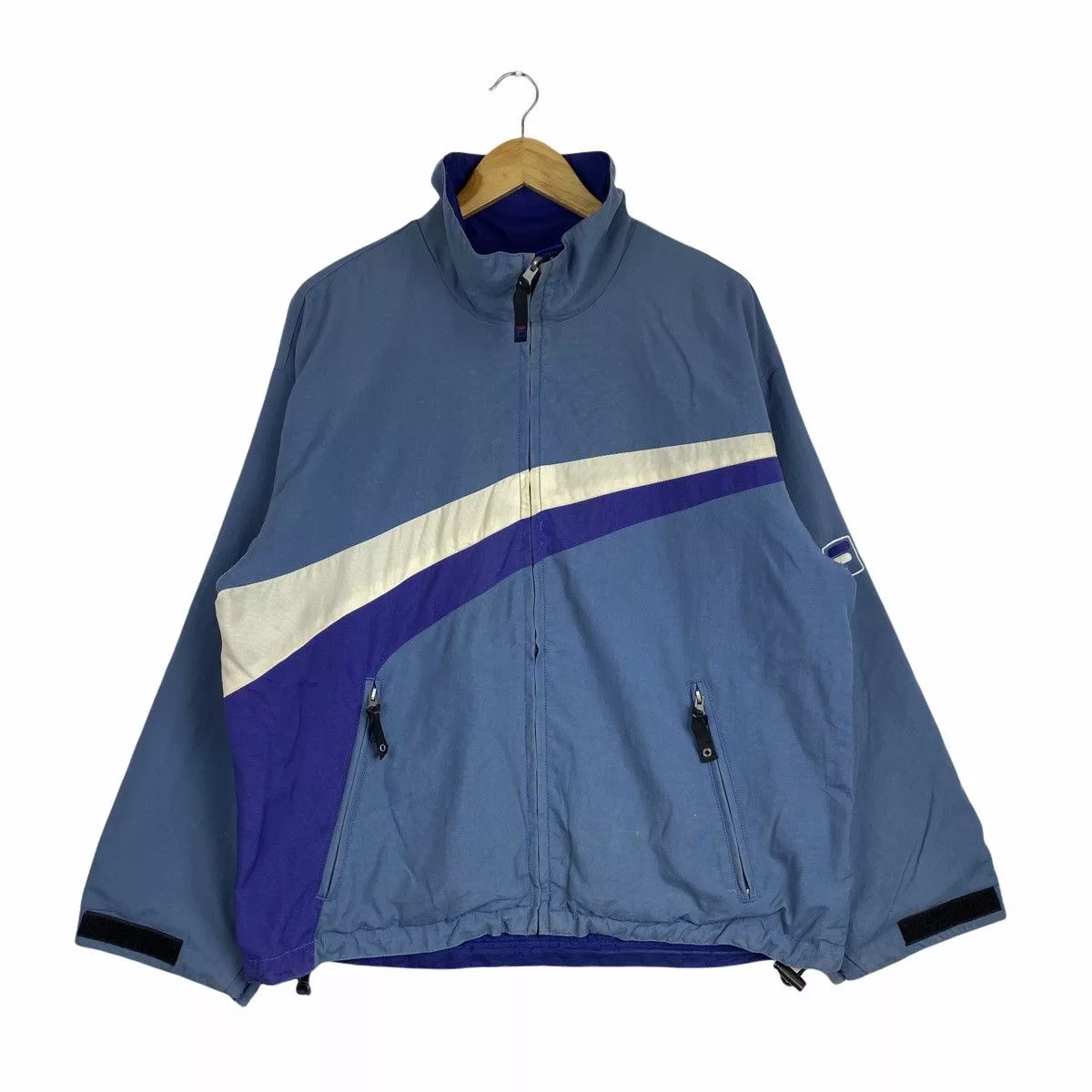 Fila Light Jackets Fila × Vintage Vintage FILA Casual Sports Small Logo Reversible Jacket Blue