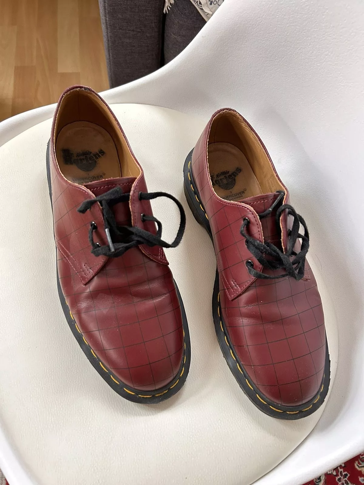 Dr. Martens Casual Leather Shoes Dr. Martens × Undercover Dr martens x undercover Red