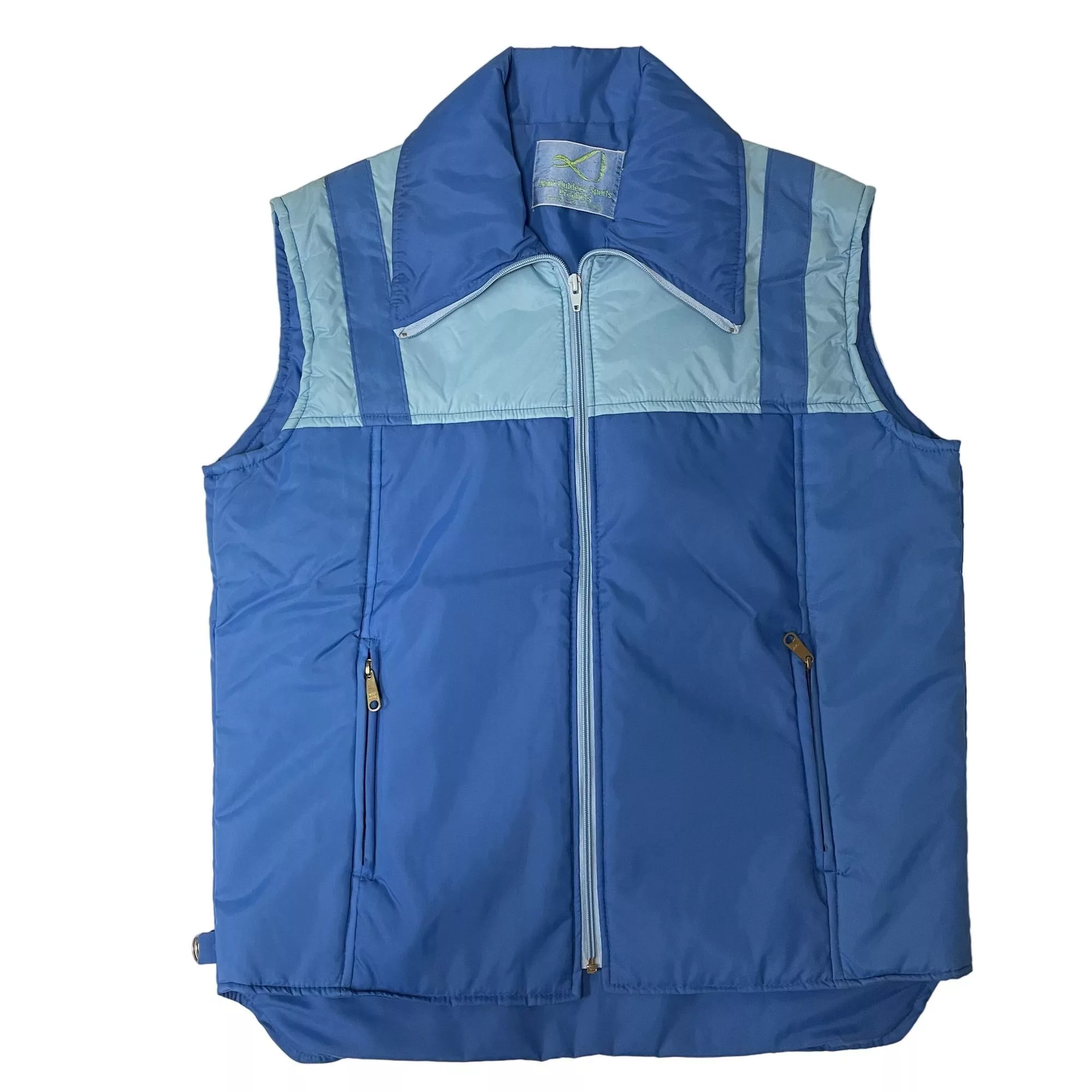 Other Vests Other 80's Olam Outdoor Sports Blue 2 Tone Puffer Snow SKI Vest