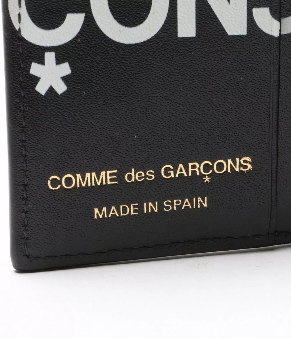 Comme des Garcons Wallets Comme des Garcons Wallet Bi-fold Logo Printed Black
