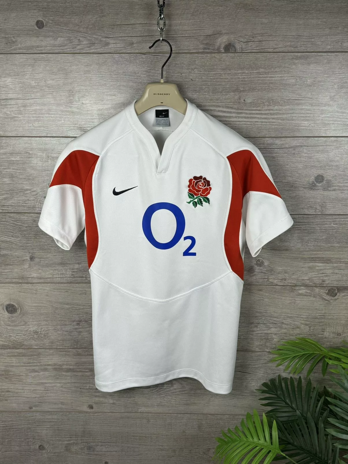 Nike Jerseys Nike × Vintage Nike rugby 🏉 England 🏴󠁧󠁢󠁥󠁮󠁧󠁿 size M White