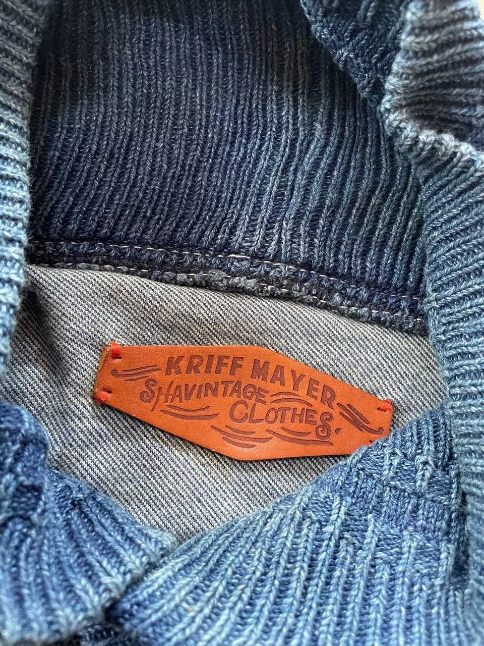 Designer Light Jackets Designer × Japanese Brand Kriff Mayer Button Up Cotton Jacket Blue