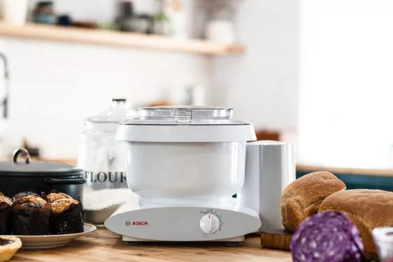 White Bosch Universal Plus Mixer 6.5 Qt Bowl