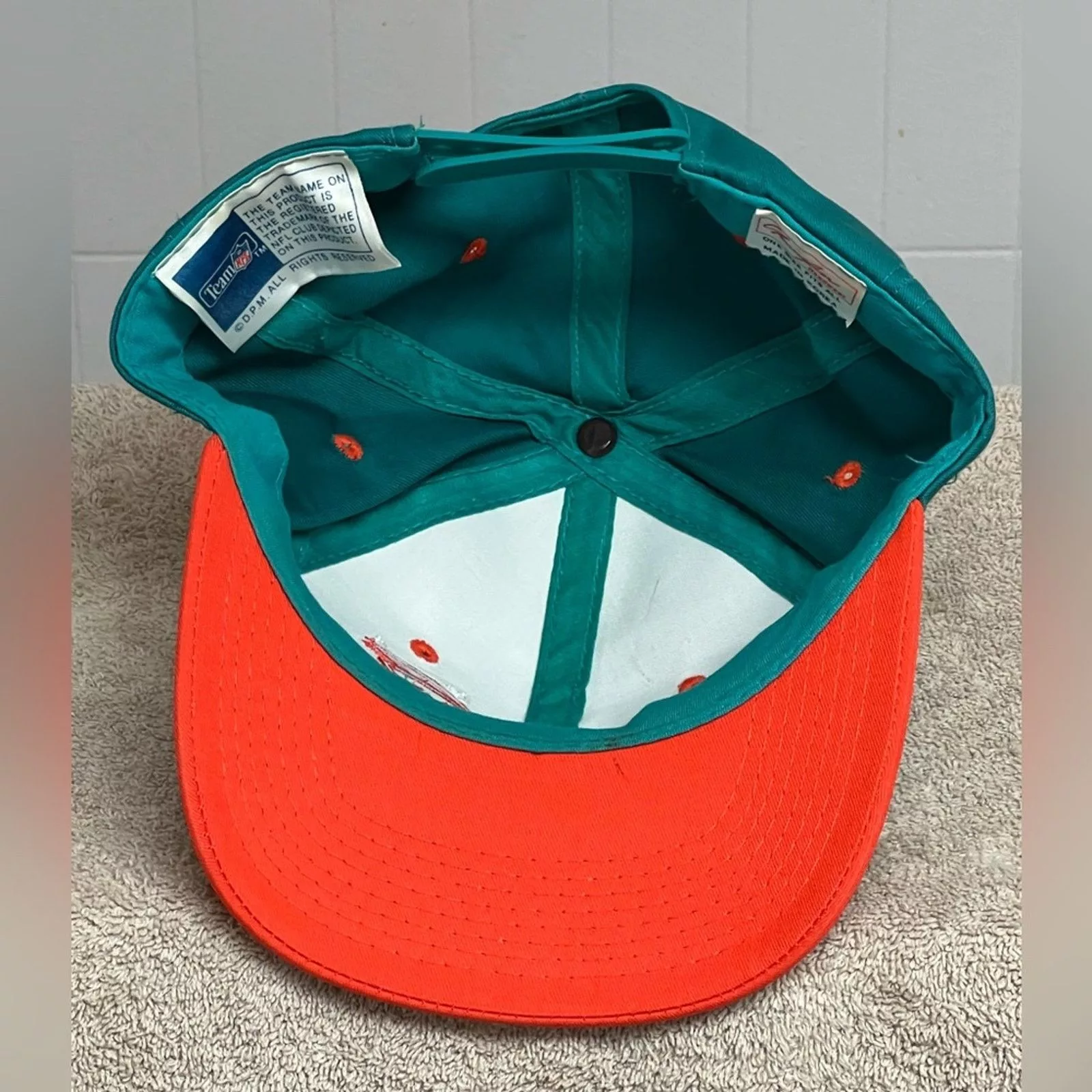 Vintage Hats VINTAGE SCRIPT YOUNGAN NFL MIAMI DOLPHINS SNAPBACK HAT CLEAN Blue