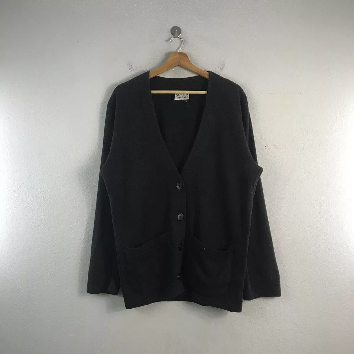 Designer Sweaters Knitwear Designer × Vintage Norma kamali cardigan suit jacket Black