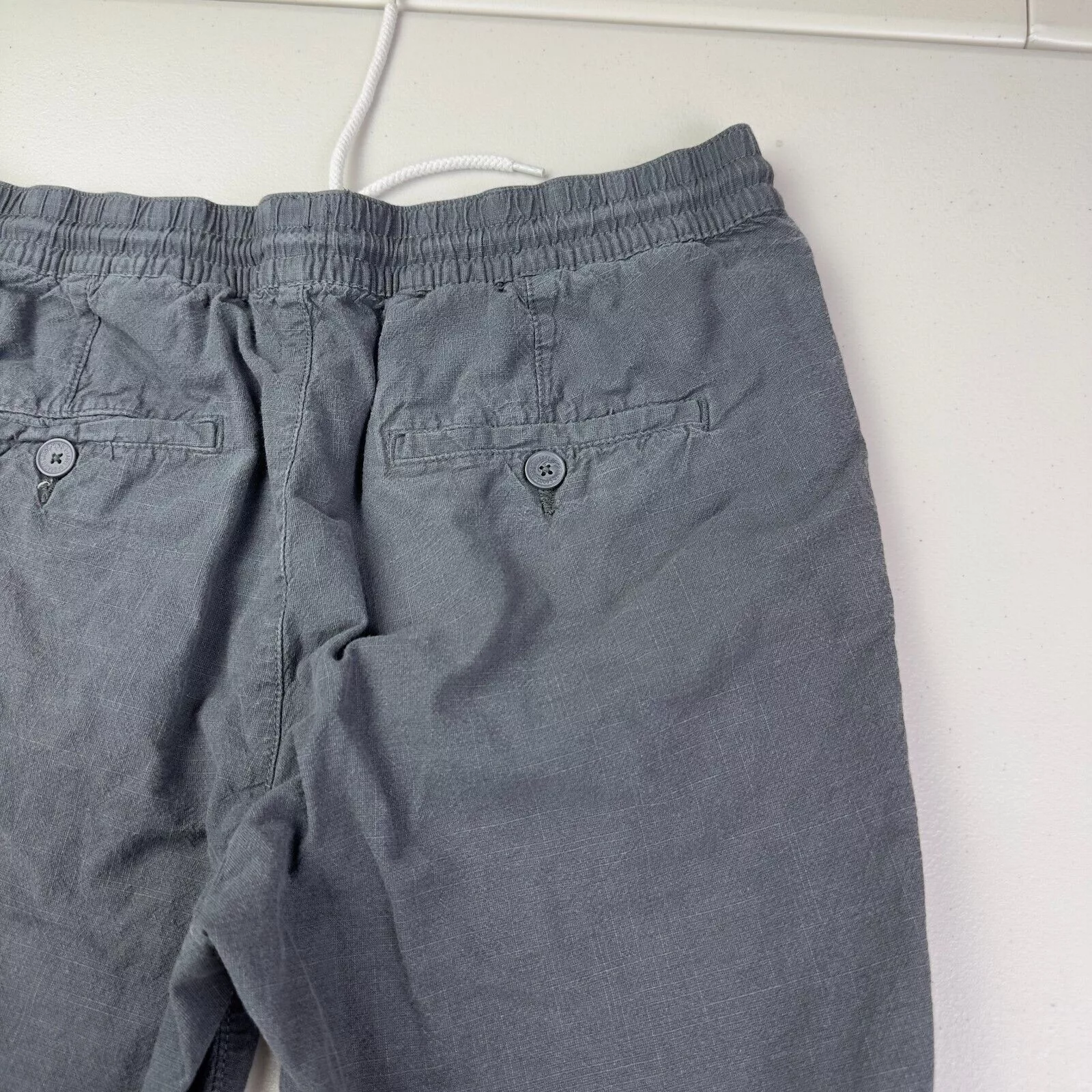 H&M Shorts H&M LOGG Mens Gray Drawstring Pull On Shorts Men Size Large