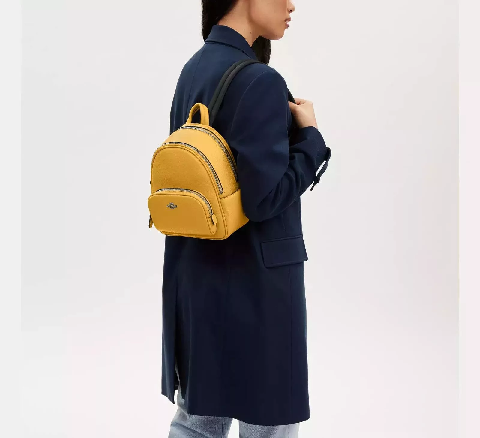 Coach Backpacks Coach CR284 Mini Court Backpack IN HONEYCOMB Multi