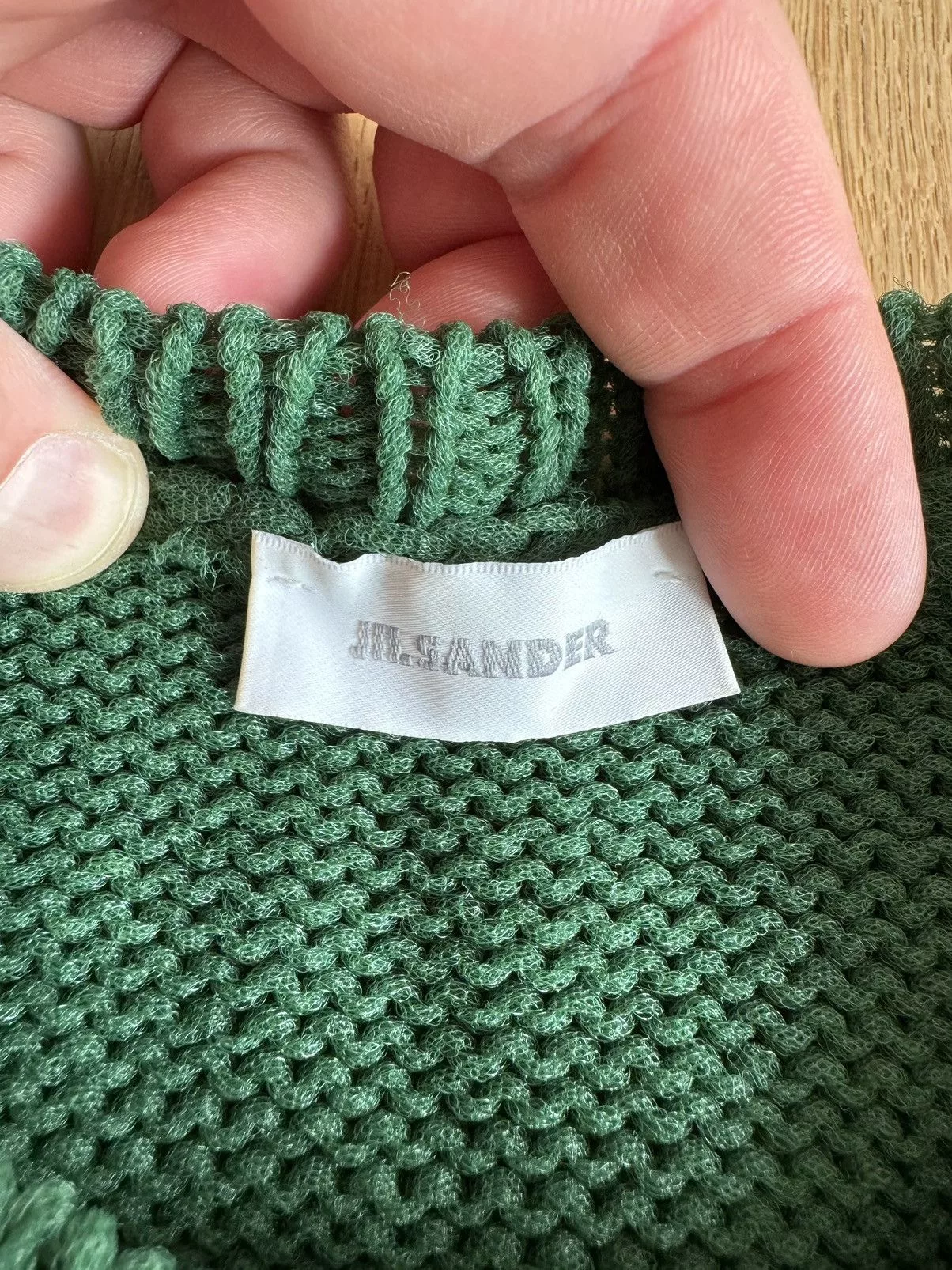 Jil Sander Sweaters Jil Sander Short Sleeve Knit Green