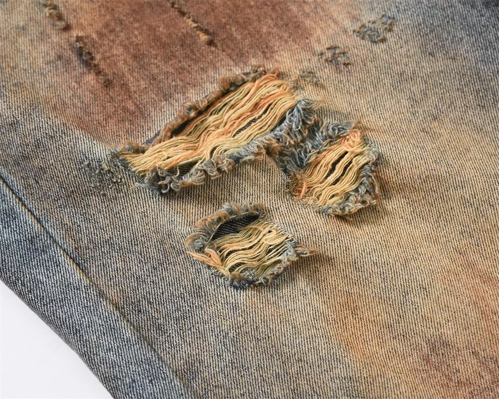 Japanese Brand Denim Japanese Brand × Vintage Washed Gradient Jeans Blue Streetwear