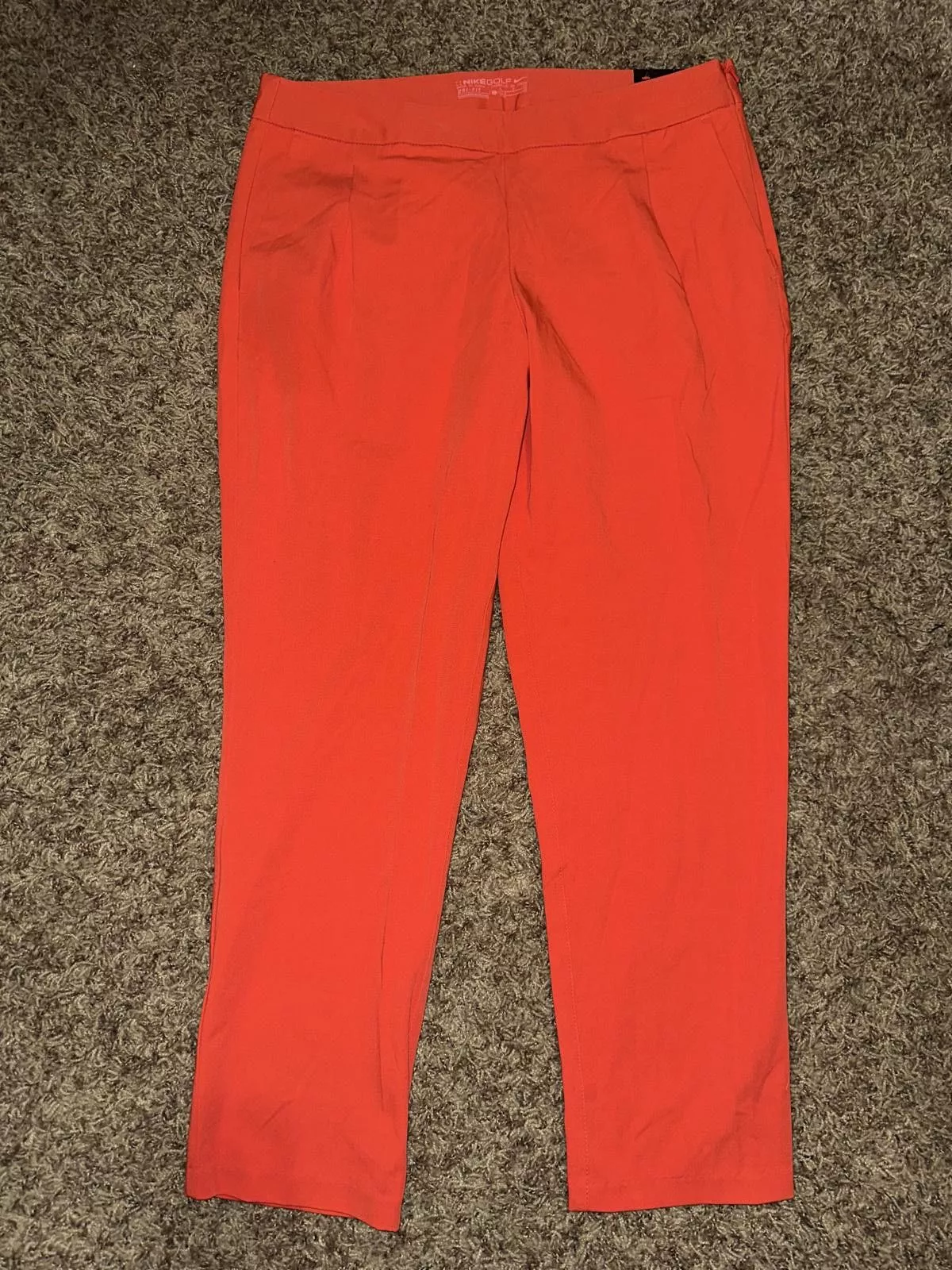 Nike Pants Nike Golf Womens Slim Crop Orange/Red Capri Pants Sample