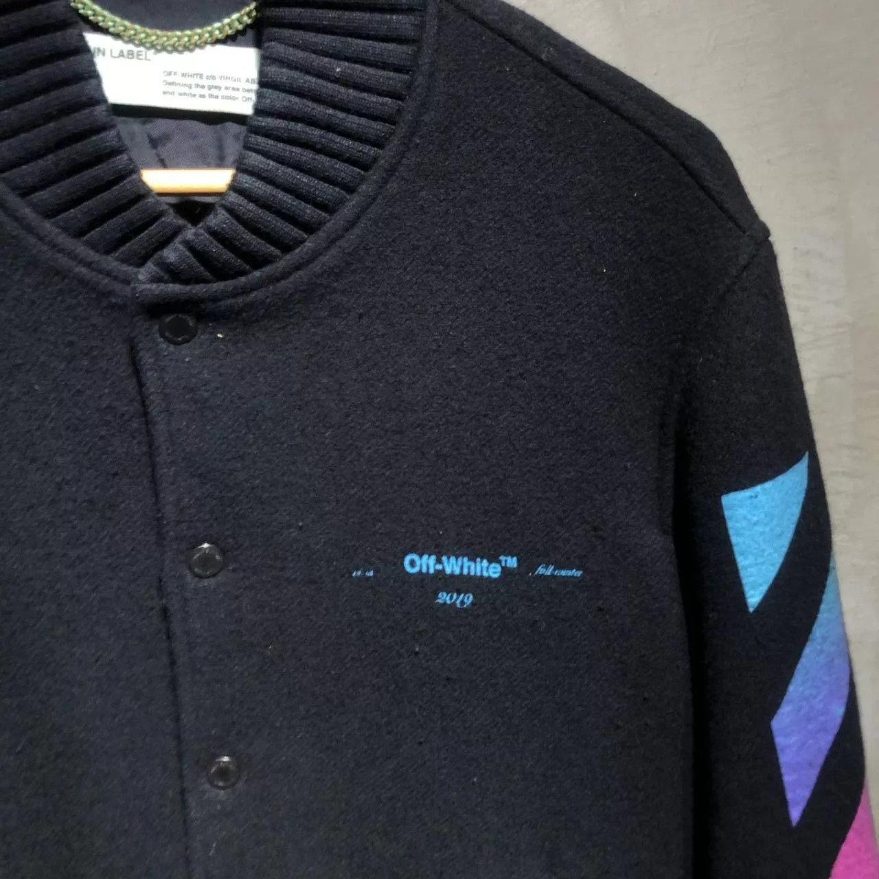 Off-White Bombers Off-White Gradient Arrows Bomber jacket Black
