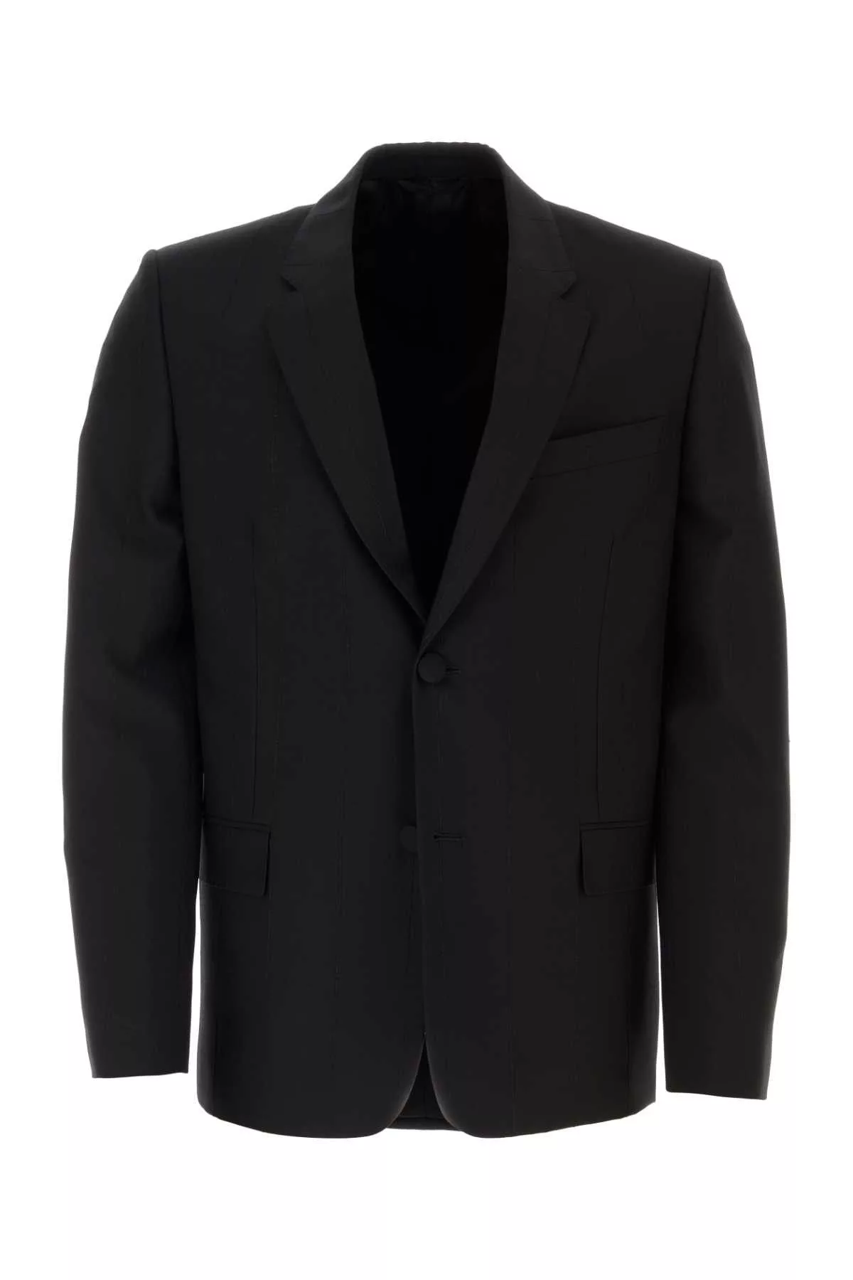 Givenchy Vests Givenchy Black Stretch Wool Blend Blazer Multi