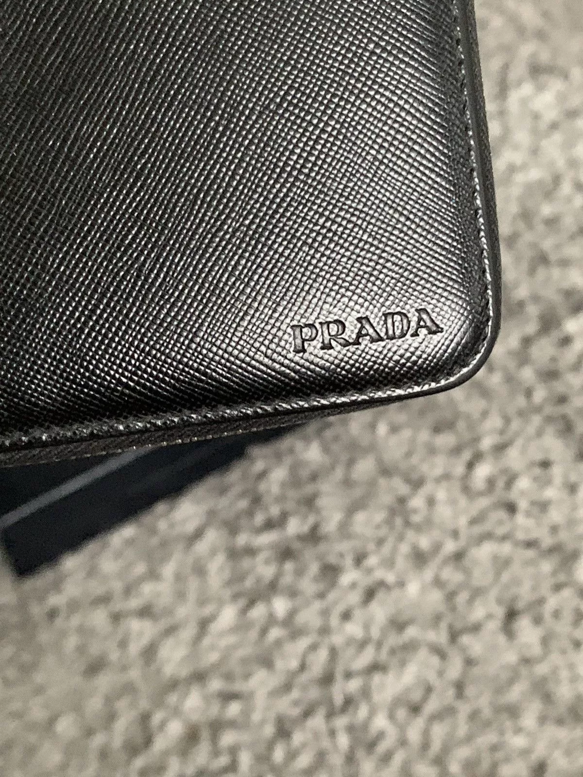 Prada Wallets Prada black leather wallet purse with box