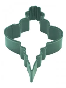 --3.5" Green Oval Ornament
