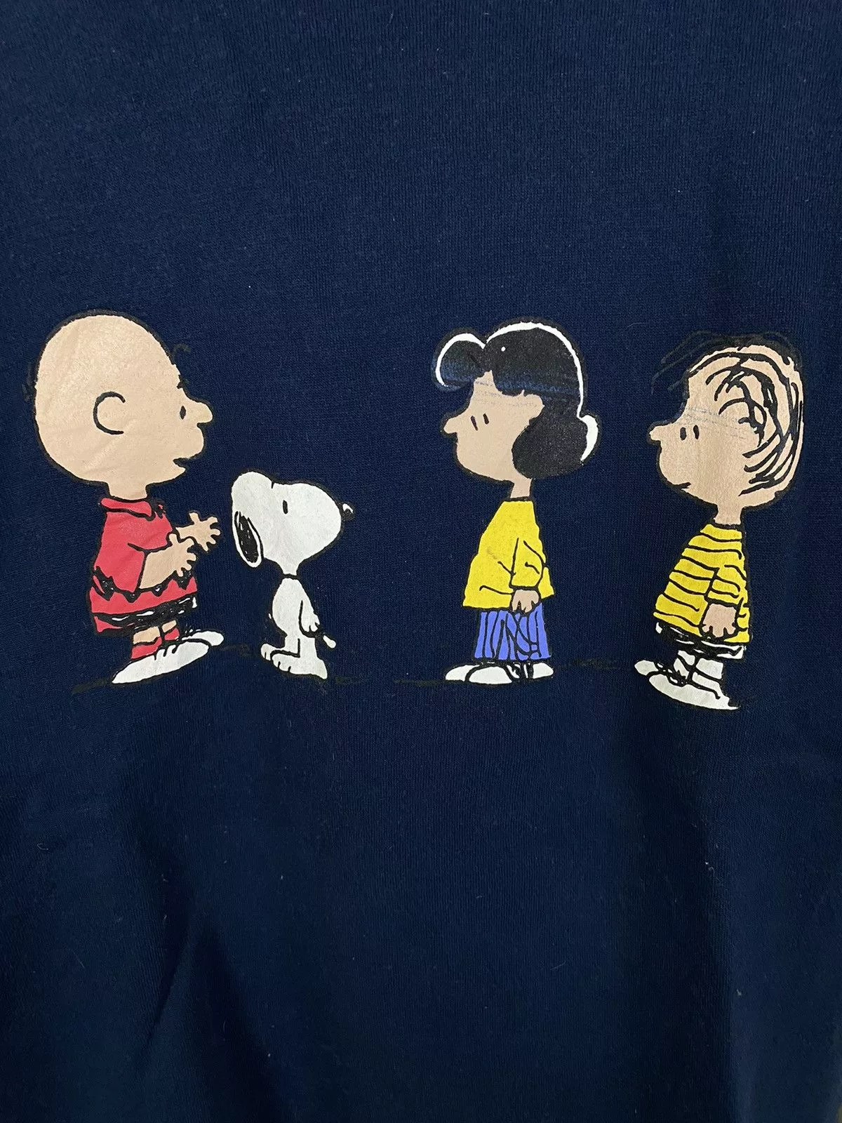 Cartoon Network Sweatshirts Hoodies Cartoon Network × Peanuts × Vintage Vintage Peanut Snoopy Blue