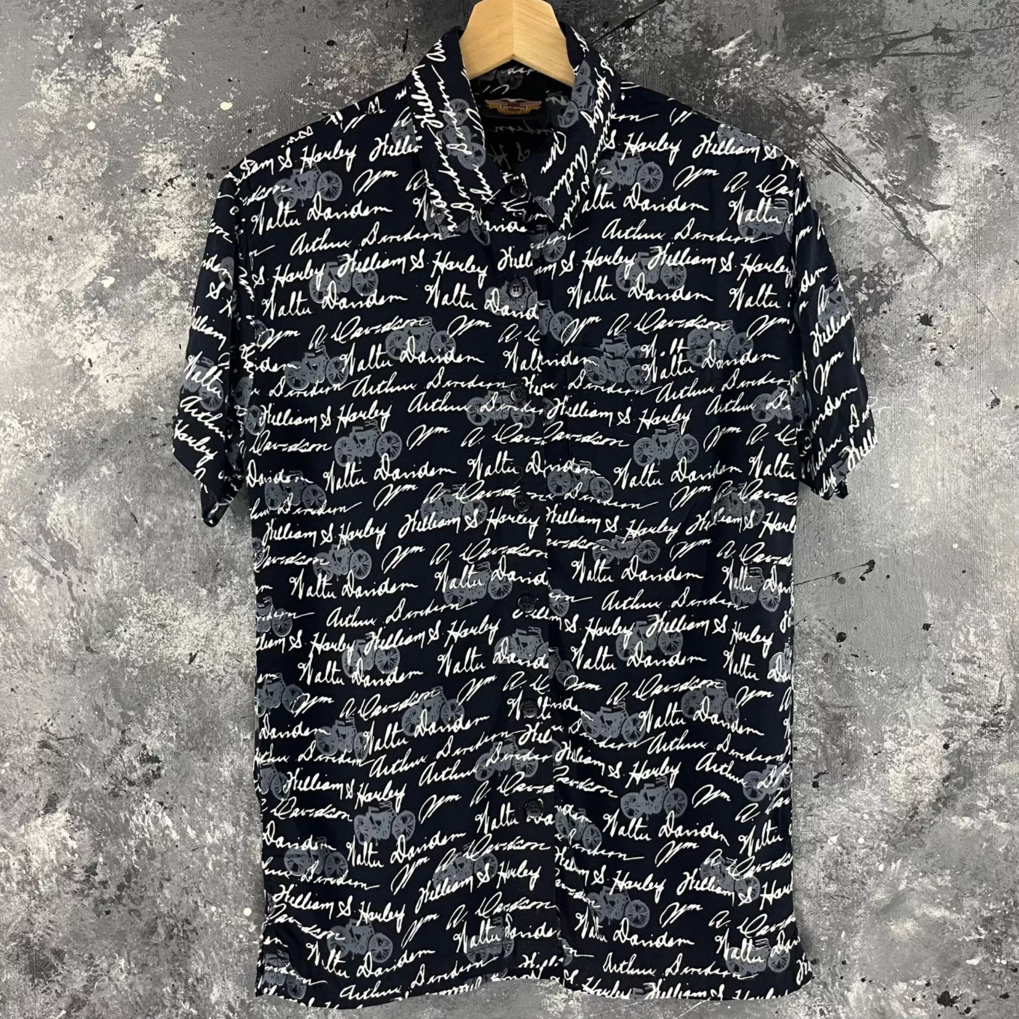 Harley Davidson Shirts Button Ups Harley Davidson × Vintage Vintage Y2K Harley Davidson shirt Black