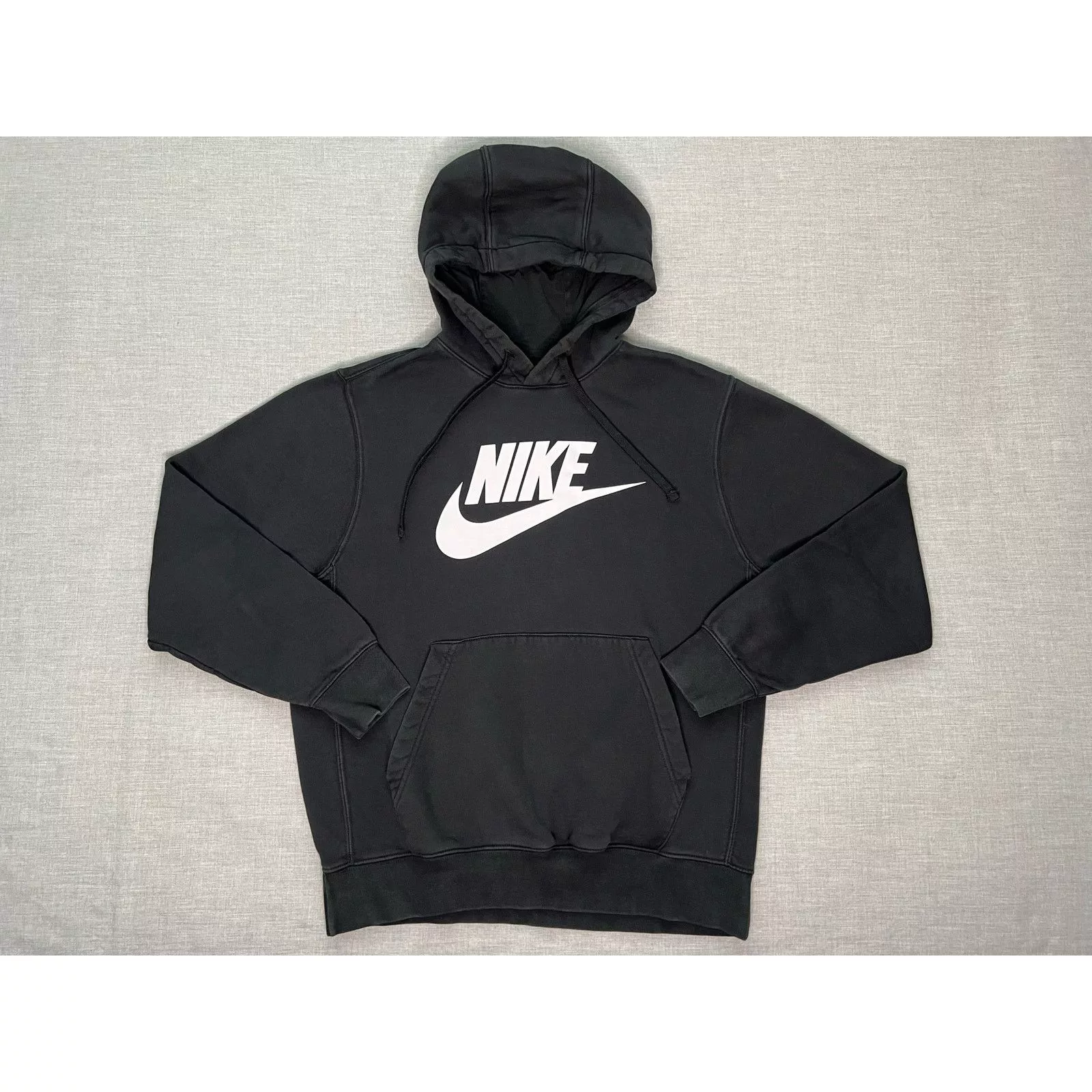 Nike Sweatshirts Hoodies Nike Black and White Pullover Hoodie Sweatshirt Medium