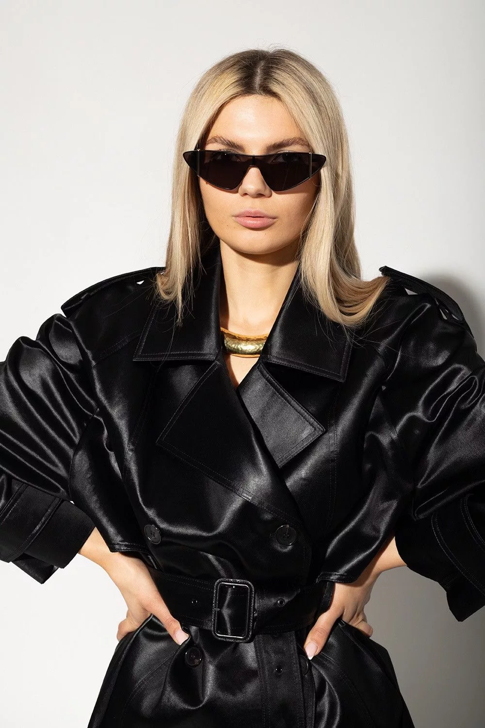 Saint Laurent Paris Sunglasses Saint Laurent Paris NEW SAINT LAURENT SL536 001 BLACK WOMEN SL 536 SUNGLASSES