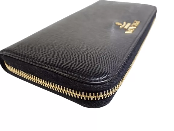 Prada Wallets Prada Zippy Black Leather Wallet