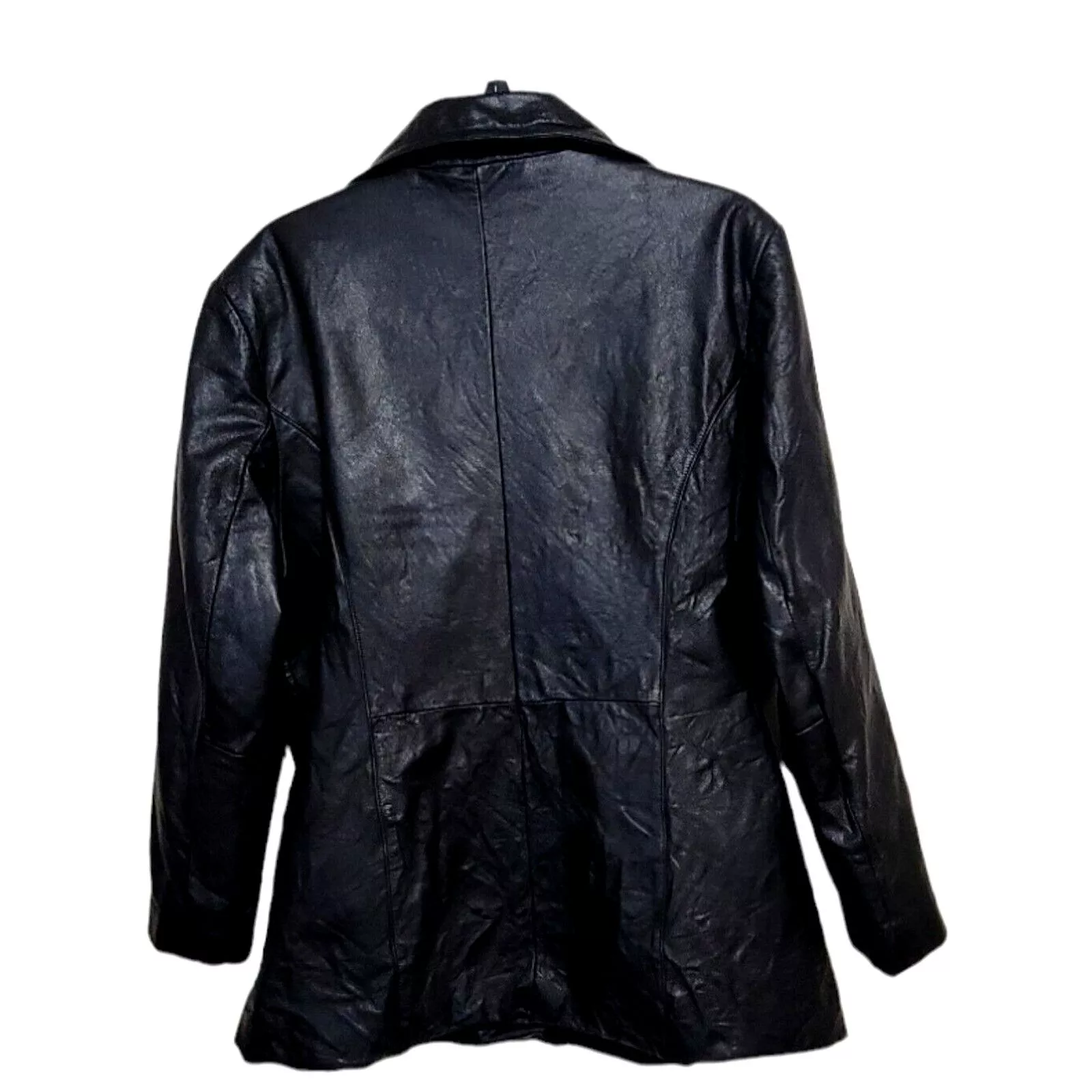 Wilsons Leather Jackets Wilsons Leather Wilsons Maxima Leather Button Motorcycle Women Jacket Sz XL Black