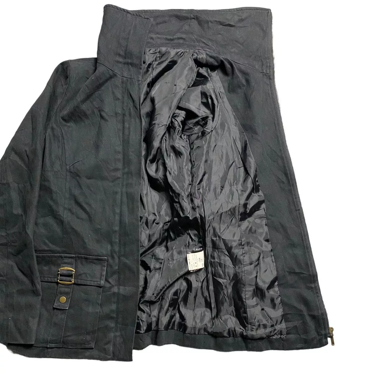 If Six Was Nine Jackets If Six Was Nine × Japanese Brand × Seditionaries C.D.S basic buckle punk style jacket Black