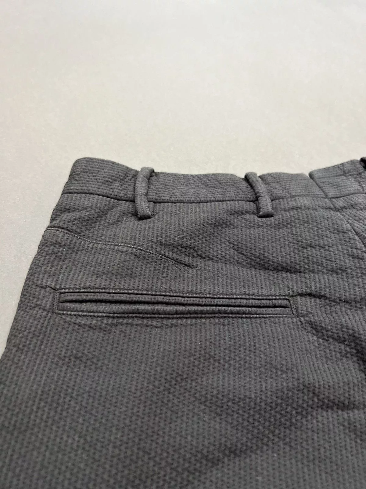 Designer Casual Pants Designer × Rag & Bone Tailored Rare Rag & Bone FULLY Boro Stitched Dress Pants Black Luxury
