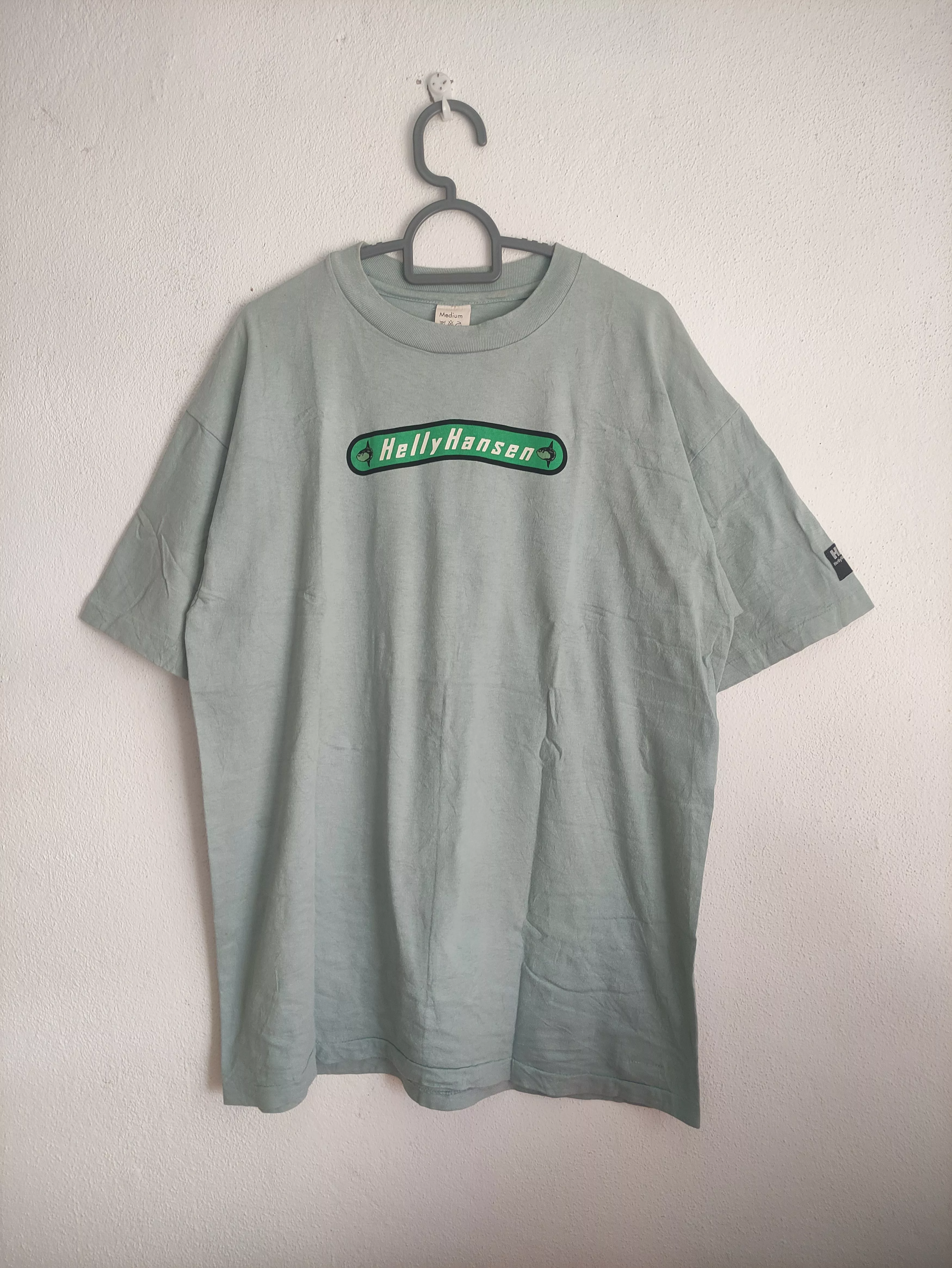 Helly Hansen Short Sleeve T Shirts Helly Hansen × Vintage Vintage Halley Hansen Shirt Blue