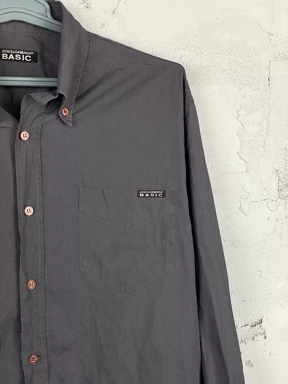 Dolce & Gabbana Shirts Button Ups Dolce & Gabbana Dolce Gabbana Basic Grey Button Ups Shirt Gray Luxury