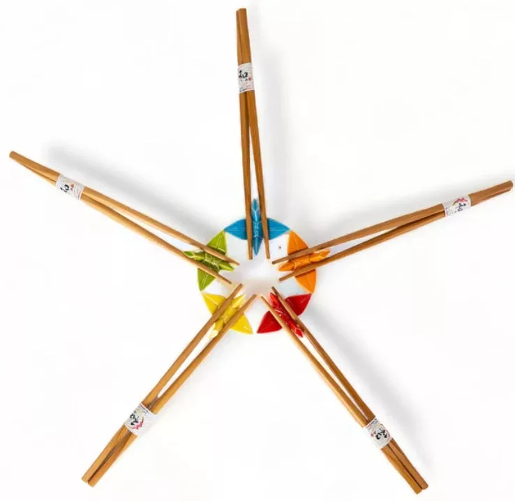 Chopsticks and Origami Crane Rest Gift Set