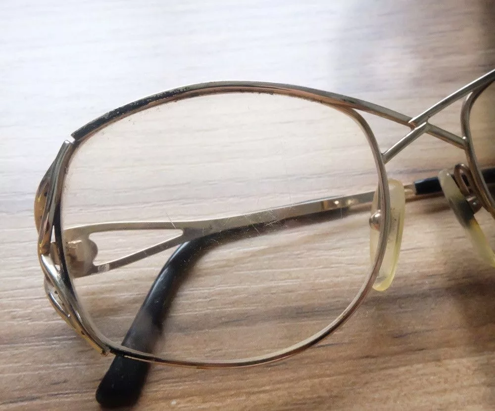 Vintage Christian Dior Glasses Gold