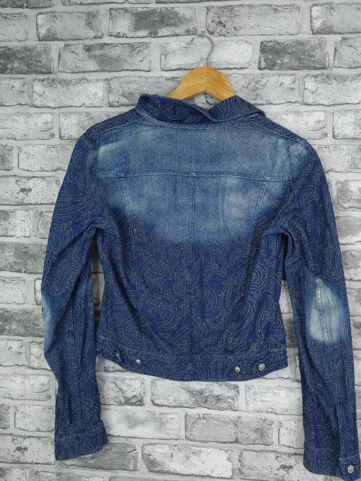 Versace Jeans Couture Jackets Versace Jeans Couture Versace Jeans Jacket Size Small Denim Sparkle Vtg Blue