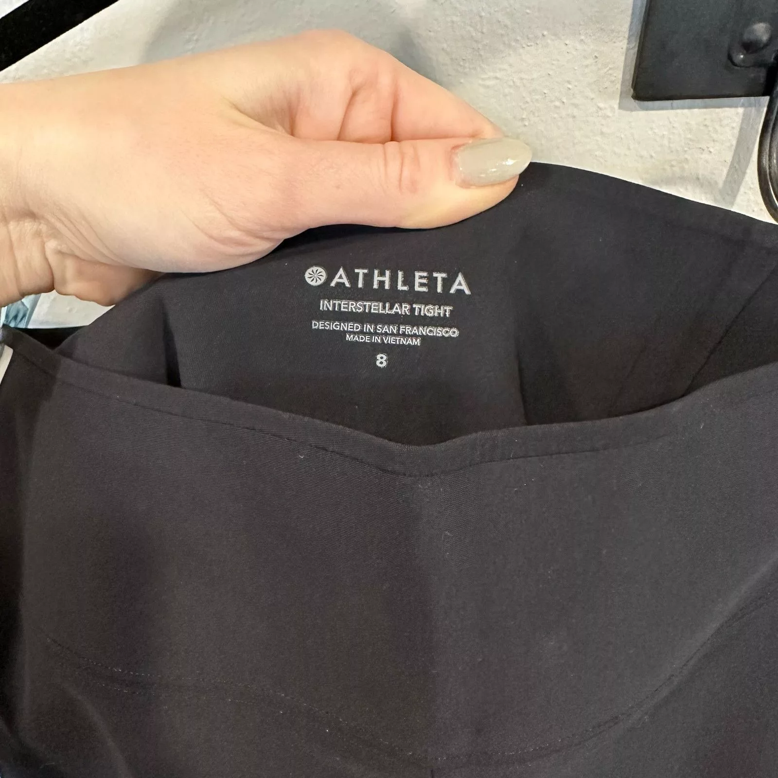 Athleta Pants Like new! ATHLETA Interstellar Colorblock Tight Size 8 Black
