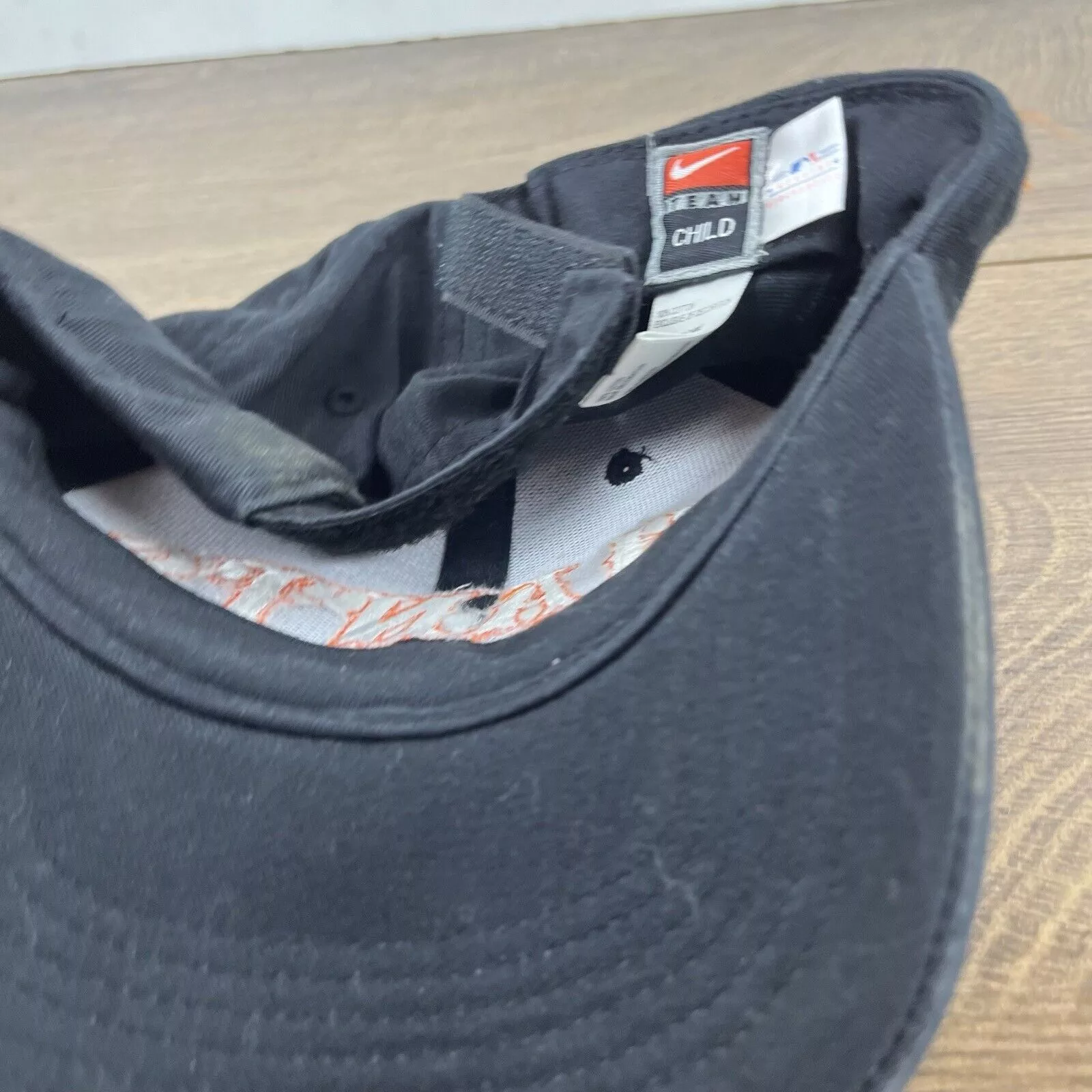 Nike Hats San Francisco Giants CHILD Hat Nike Black Hat Adjustable Bla