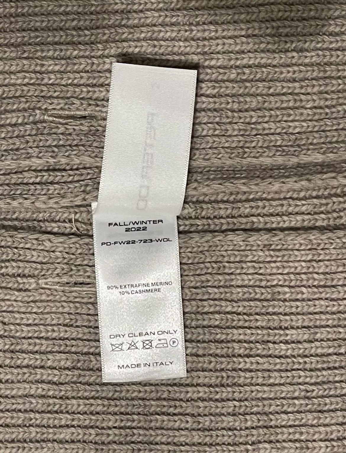 Peter Do Sweaters PETER DO - CREW NECK CAPE SWEATER - FW22 Beige