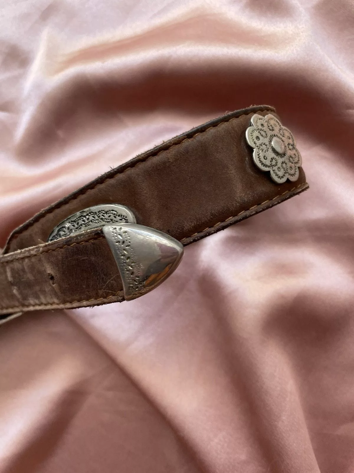 Vintage Belts Vintage leather belt Brown