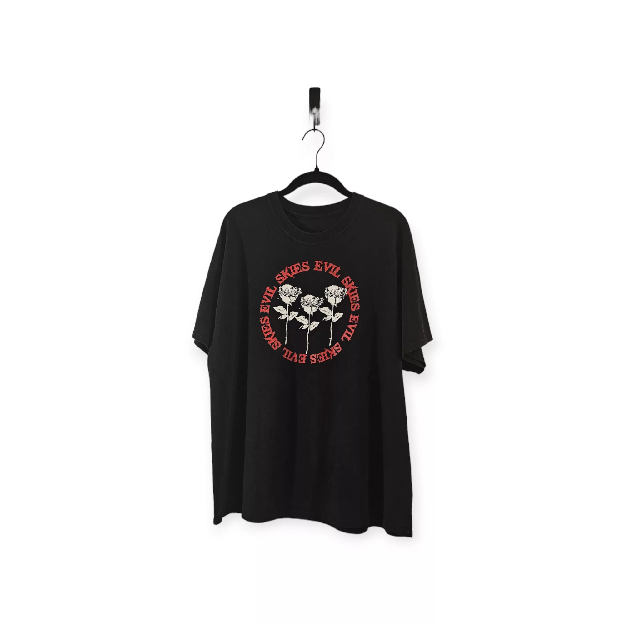 Half Evil Short Sleeve T Shirts Half Evil Evil Skies T-Shirt Black