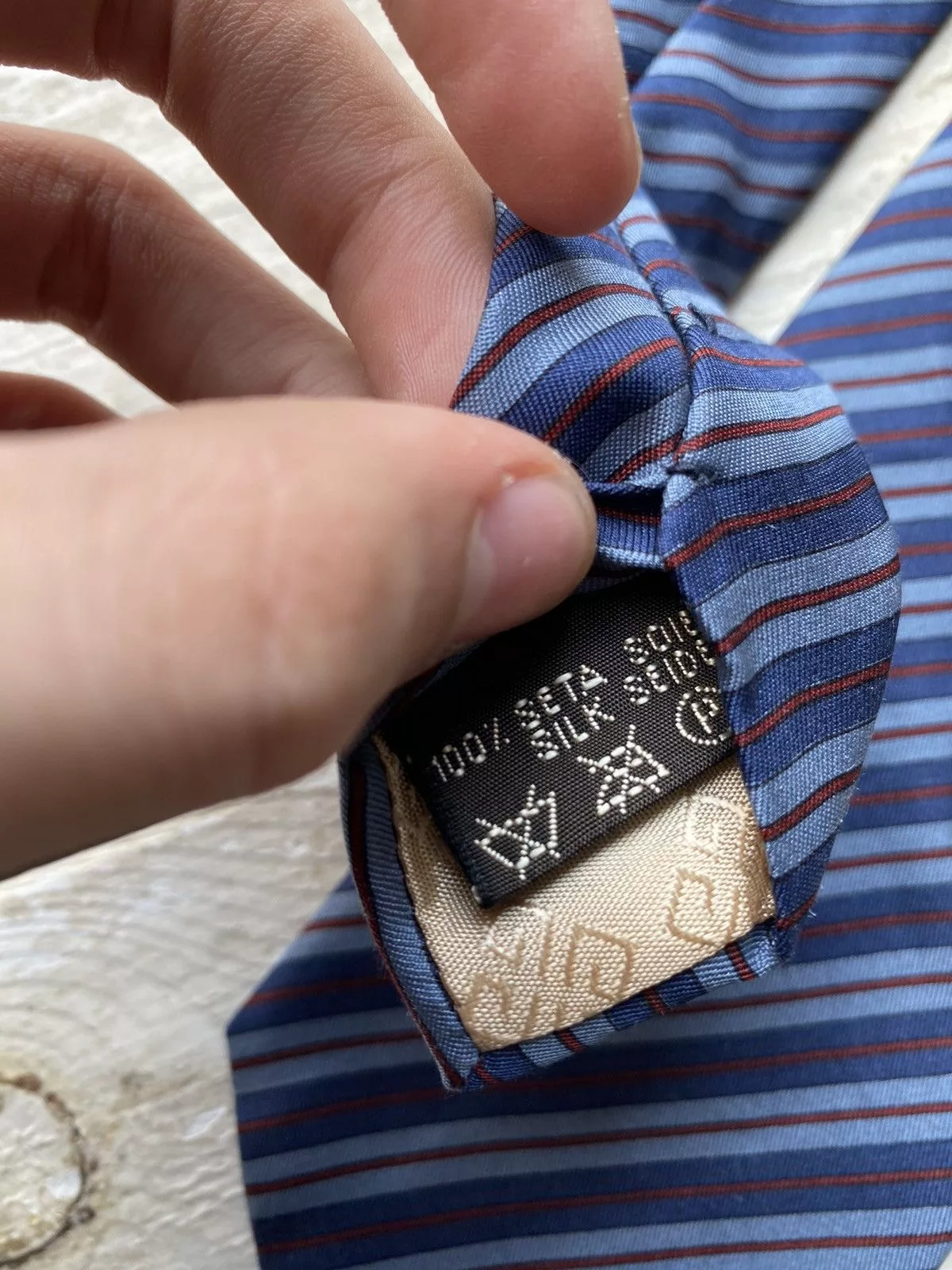 Designer Ties Pocketsquares Designer × Givenchy × Vintage GIVENCHY PARIS SILK VINTAGE TIE Blue