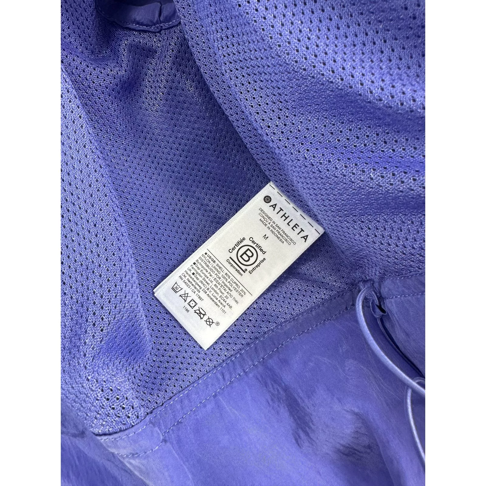 Athleta Jackets Athleta Arrival Jacket Cropped Zip Up Athleisure Womens M Purple