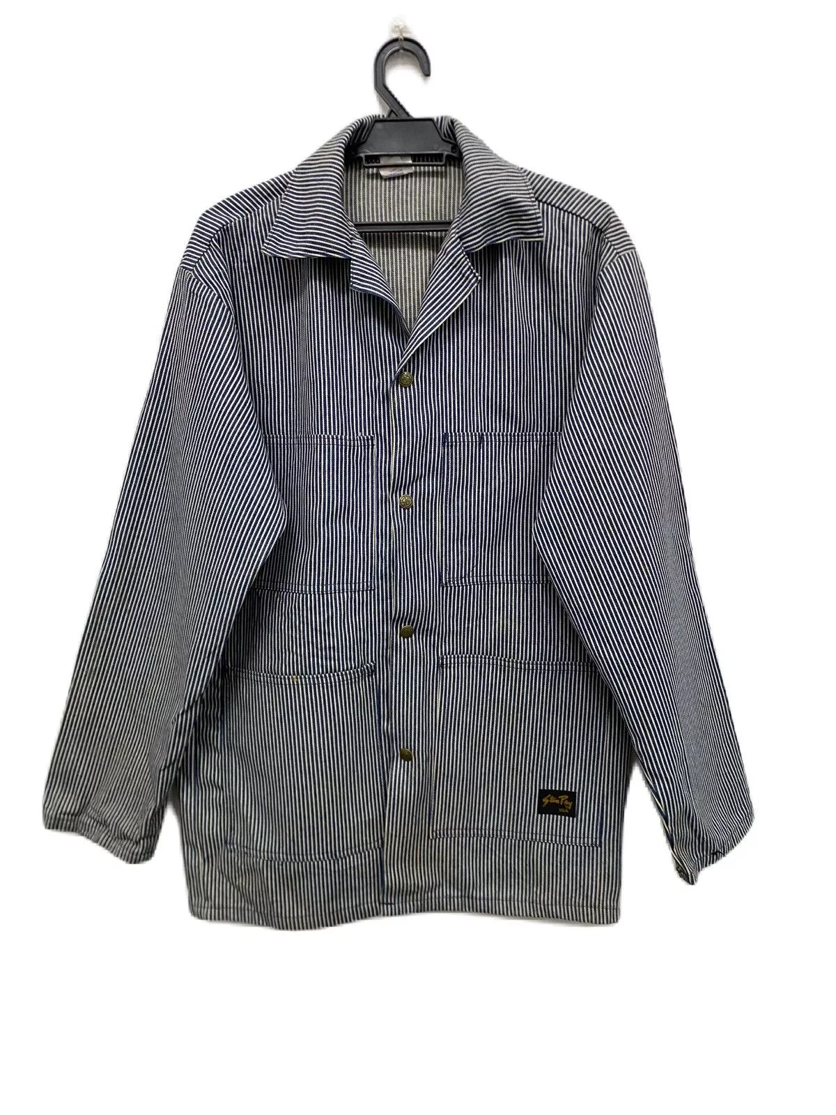 Stan Ray Light Jackets Stan Ray × Vintage AMERICAN PROUD HICKORY JACKET STAN RAY HUNTING STYLE WORKER Blue