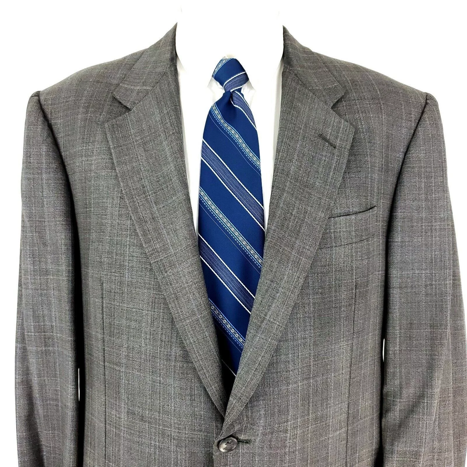 Hickey Freeman Blazers Hickey Freeman Loro Piana Tasmanian Super 120s Wool 2 Button Gray