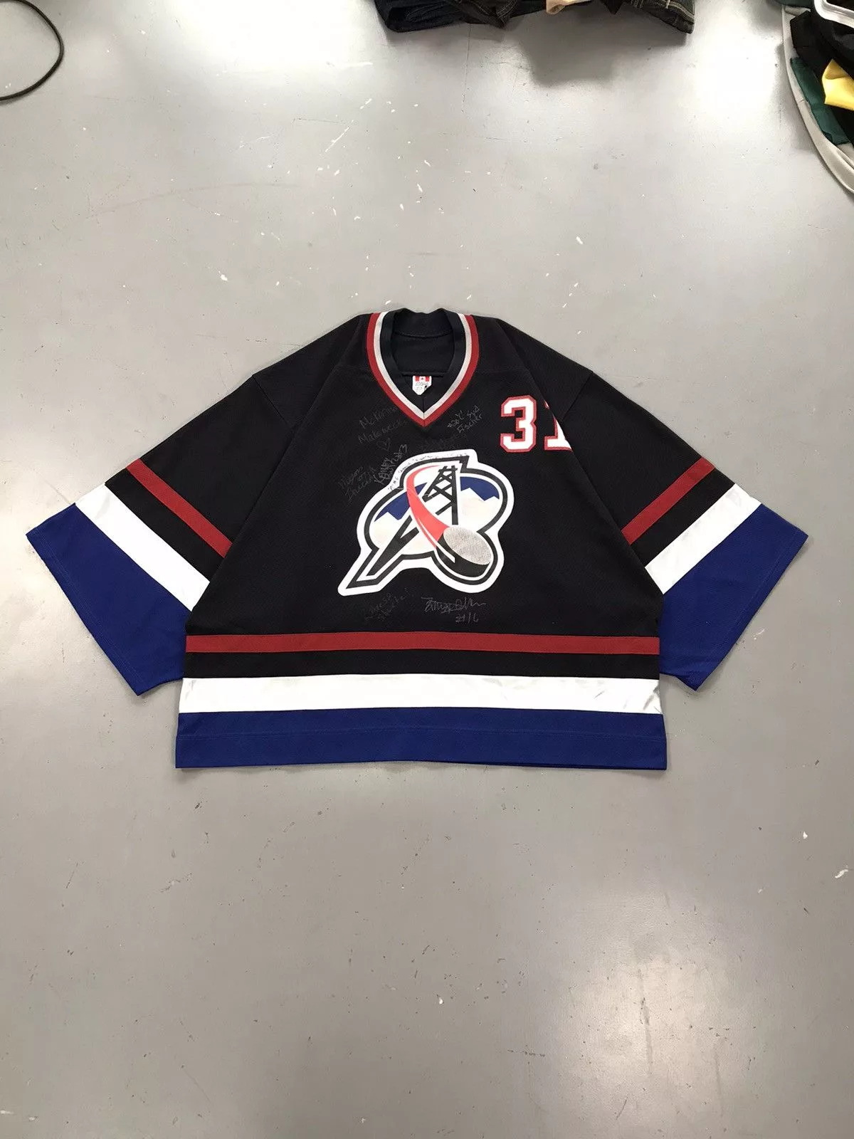 Ccm Jerseys Ccm × Vintage Vintage ccm hockey jersey big size Black Sportswear