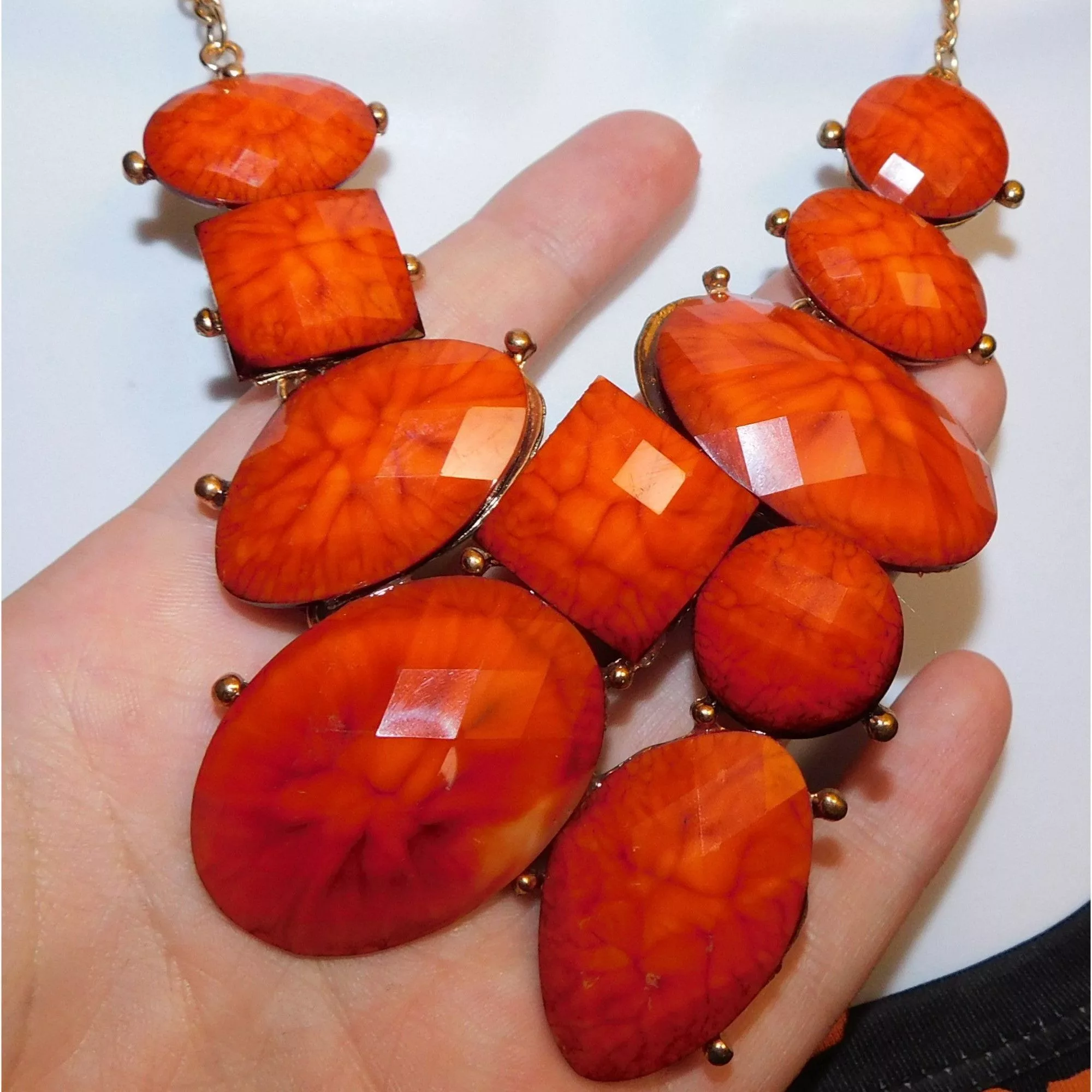 Other Necklaces Other Acrylic Lava Statement Necklace Multi