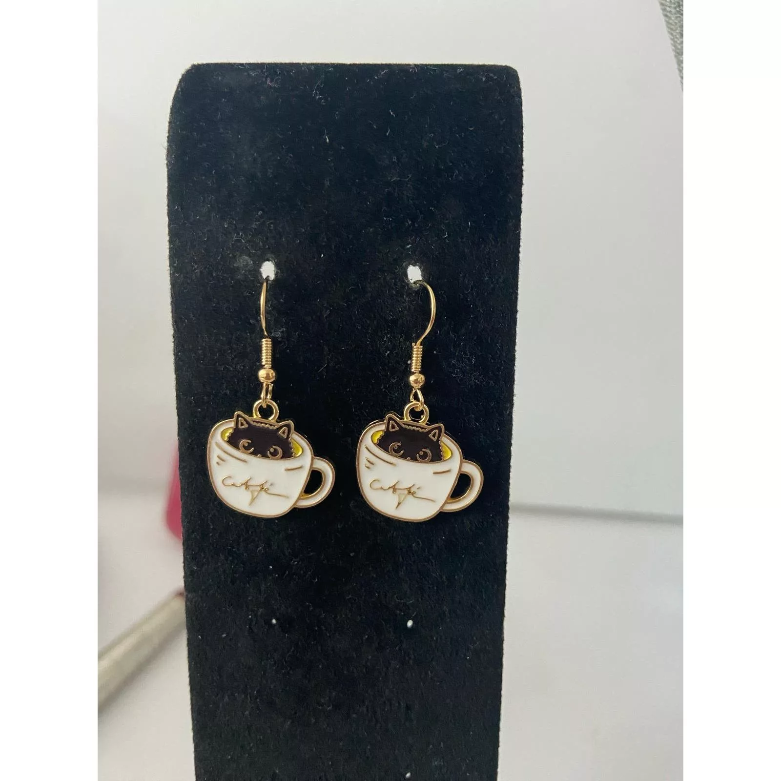 Other Earrings Other Cute black cat earrings Gold