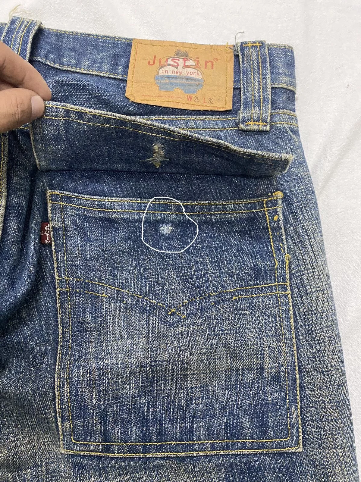 Justin Denim 🔥Flare Vintage Bushpants Justin Distressed Denim💥 Multi