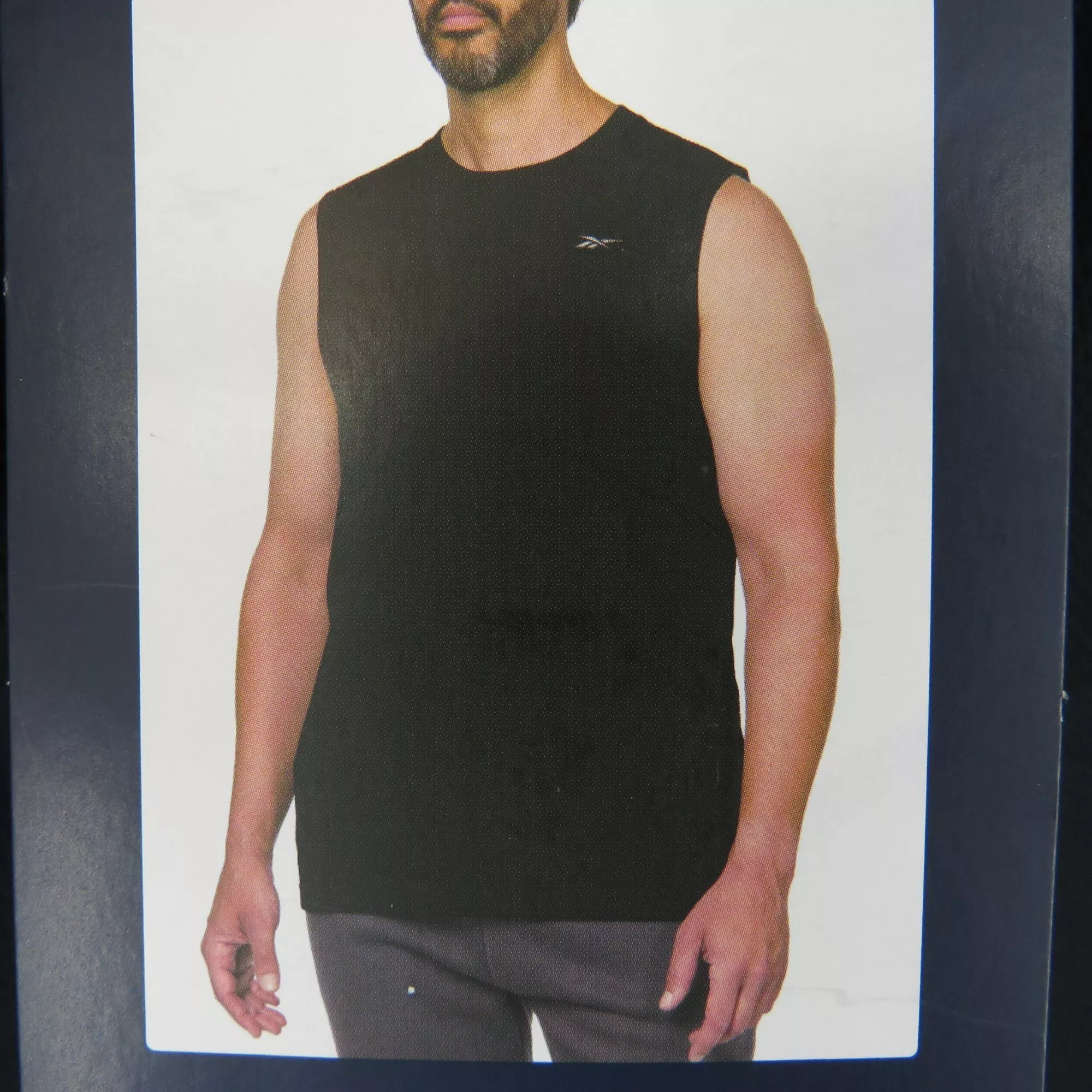 Reebok Short Sleeve T Shirts Reebok Men's Speedwick Sleeveless Tech Tee Black Regular Fit