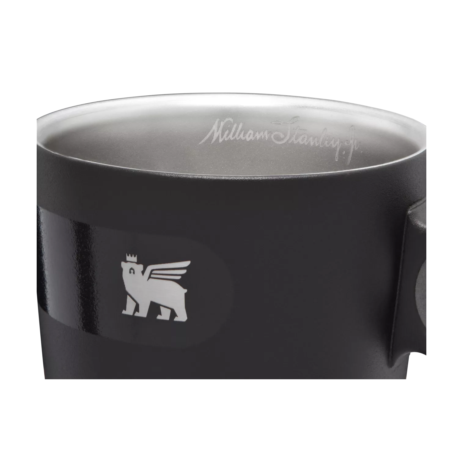 Stanley 10.6 OZ Cafe Latte Cup with Circular Handle in Matte Black