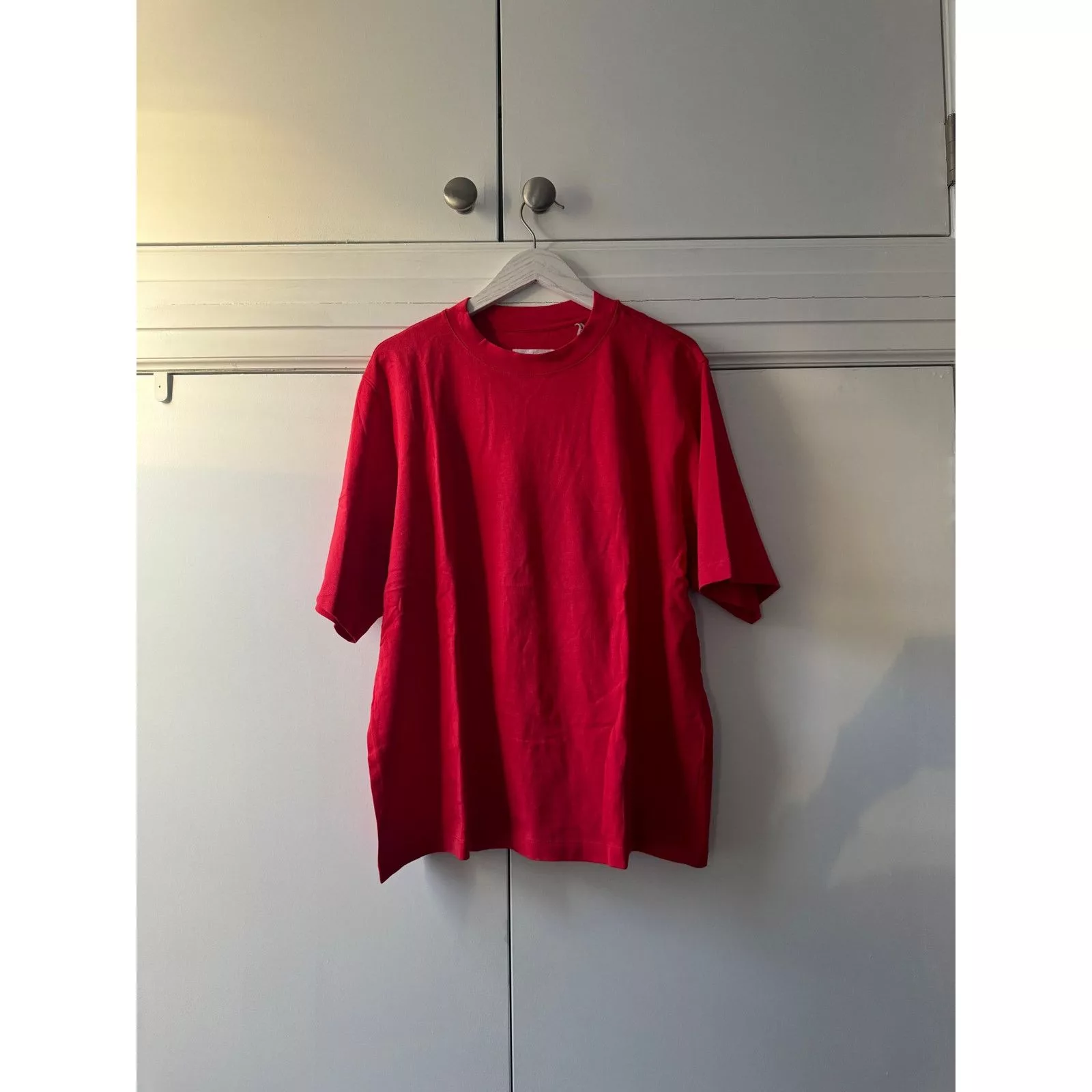 Helmut Lang Short Sleeve T Shirts Helmut Lang Red Shirt