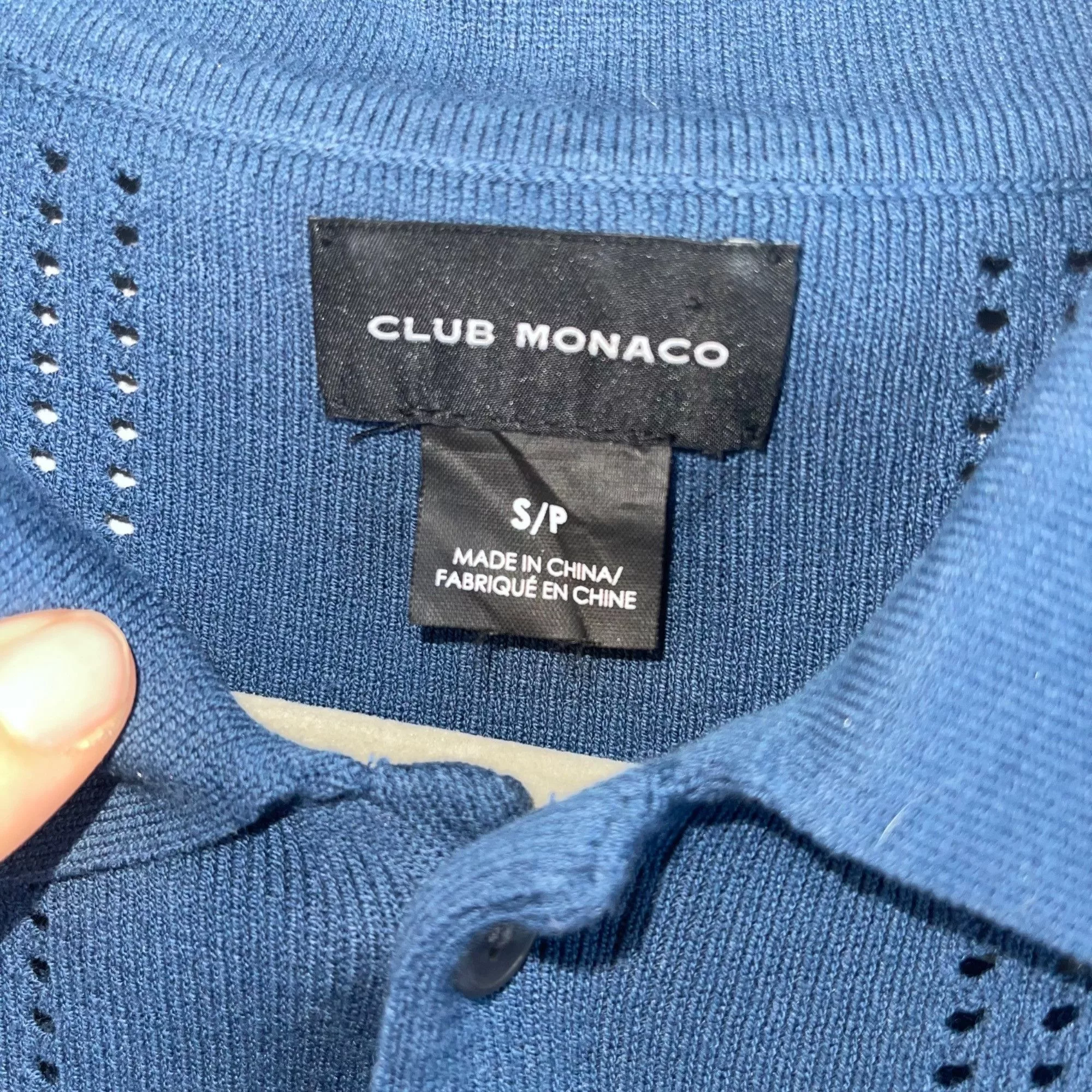 Club Monaco Shirts Button Ups Club Monaco Mens Shirt Sweater Size Small Blue