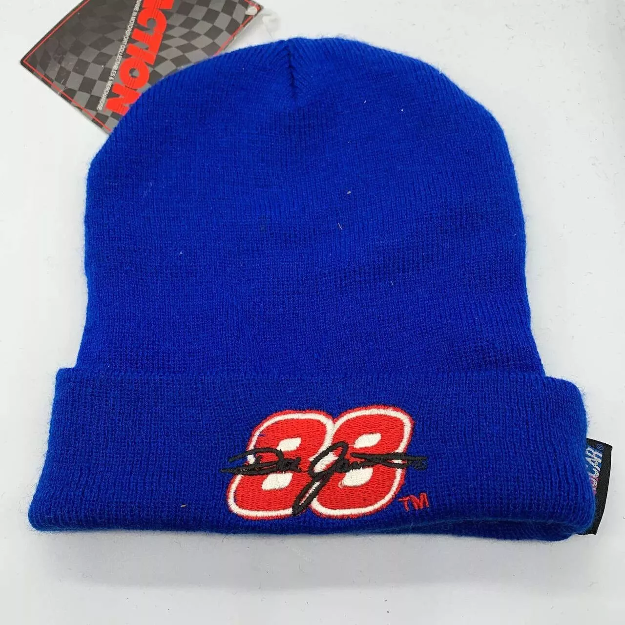 Drew Pearson Hats Drew Pearson Cuffed Vintage Jarrett Ford #88 Hat Blue Beanie Cap New Men